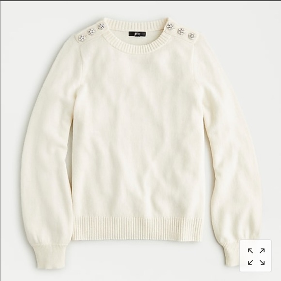 J.crew jewel button sweater, NWT, sz s, NWT - Picture 1 of 8